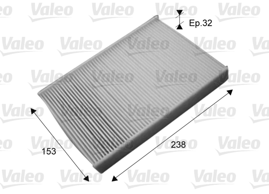 VALEO VAL715721 Pollenszűrő, utastérszűrő