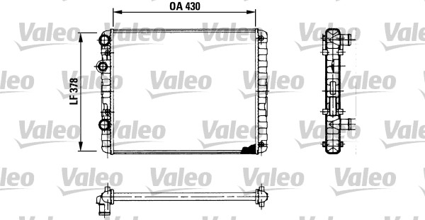 VALEO 730956 hűtő, motorhűtés