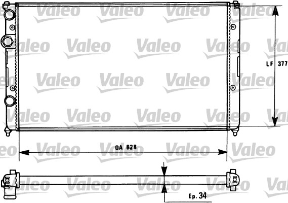 VALEO VAL 731267 Vízhűtő