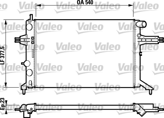 VALEO 732795V Vízhűtő