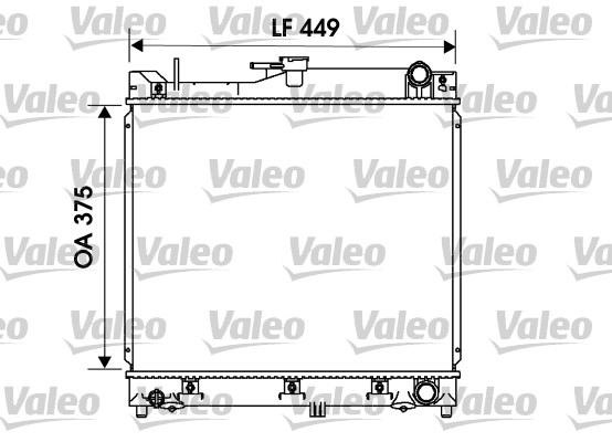 VALEO 734170 hűtő, motorhűtés