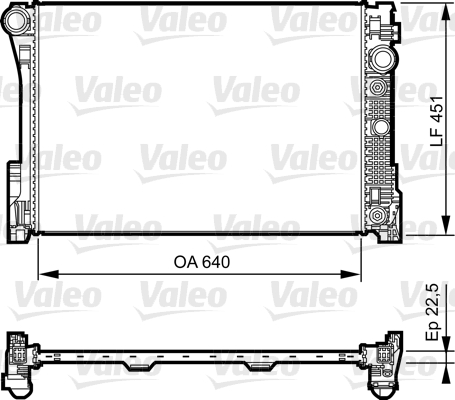 VALEO 735285 Vízhűtő