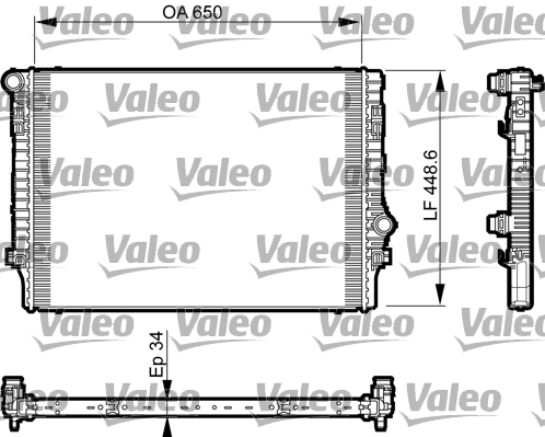 VALEO VAL735548 hűtő, motorhűtés