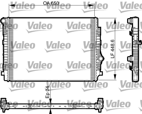 VALEO VAL735549 hűtő, motorhűtés