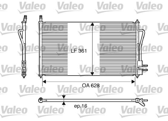 VALEO 817493 Klímahűtő