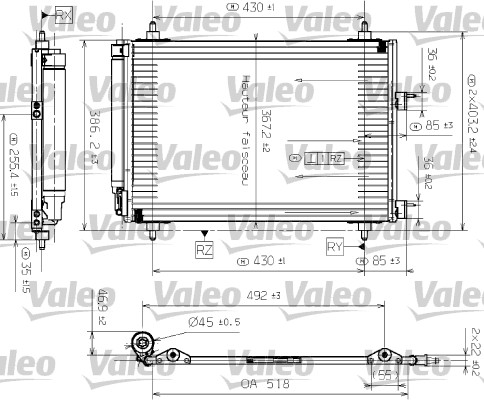 VALEO 817524 Klímahűtő