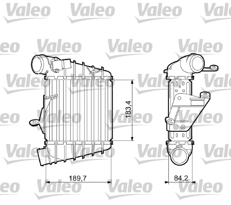 VALEO VAL817556 Intercooler, töltőlevegő hűtő