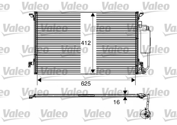 VALEO VAL817711 Klímakondenzátor, klímahűtő