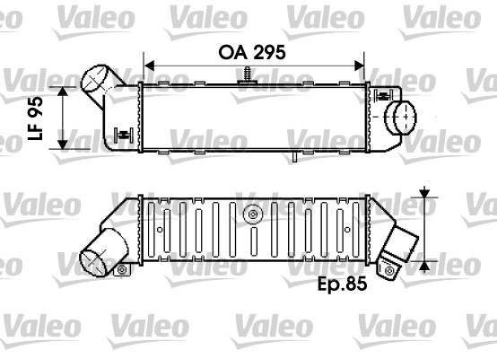 VALEO 613 663 817767 - Intercooler, töltőlevegő hűtő