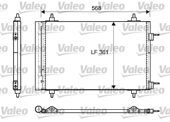 VALEO 818170 Klímakondenzátor, klímahűtő