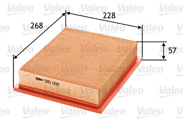 VALEO VAL585008 légszűrő