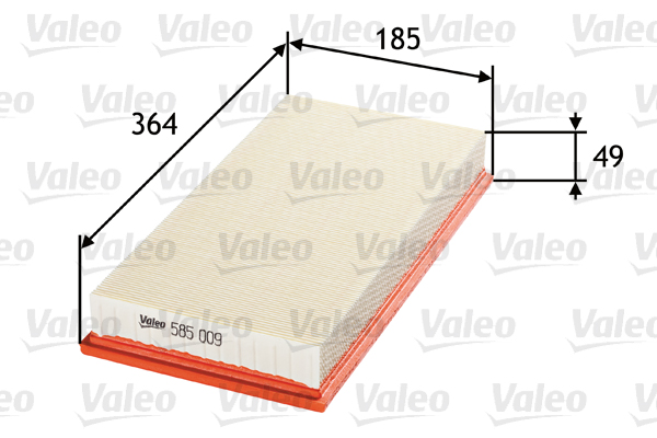 VALEO VAL585009 Levegőszűrő, légszűrő