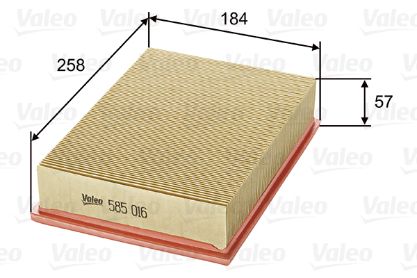 VALEO VAL585016 légszűrő