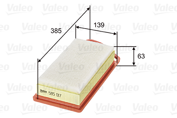 VALEO VAL585017 légszűrő