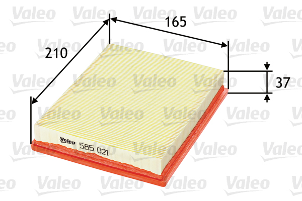 VALEO VAL585021 légszűrő