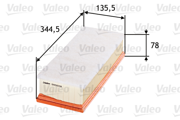 VALEO VAL585028 Levegőszűrő, légszűrő
