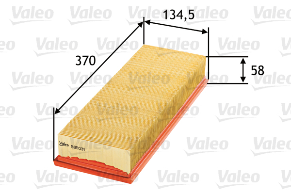 VALEO VAL585031 légszűrő