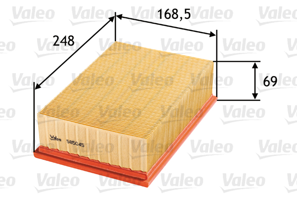 VALEO VAL585045 légszűrő