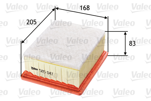 VALEO VAL585047 légszűrő