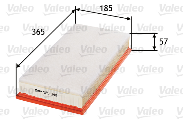 VALEO VAL585048 légszűrő