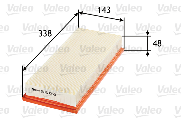 VALEO VAL585050 légszűrő