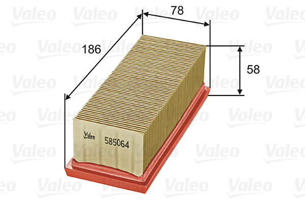 VALEO VAL585064 Levegőszűrő, légszűrő