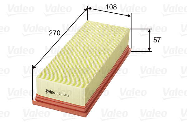 VALEO VAL585082 Levegőszűrő, légszűrő