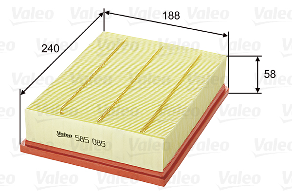 VALEO VAL585085 légszűrő