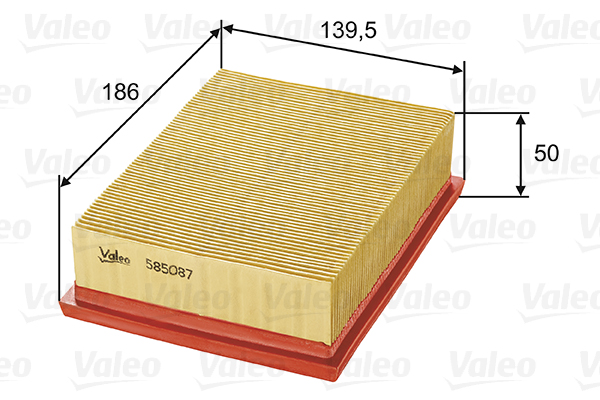 VALEO VAL585087 légszűrő