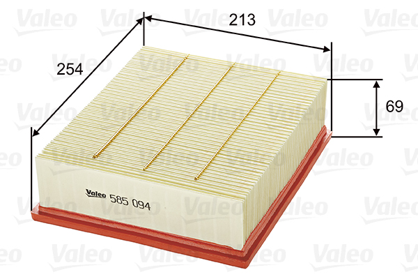 VALEO VAL585094 légszűrő