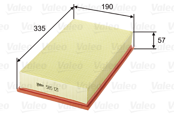 VALEO VAL585121 légszűrő