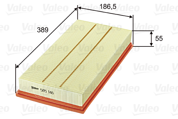 VALEO VAL585146 légszűrő