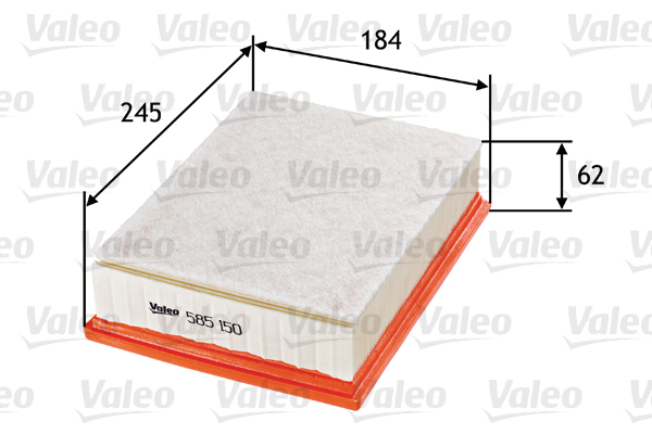 VALEO VAL585150 légszűrő