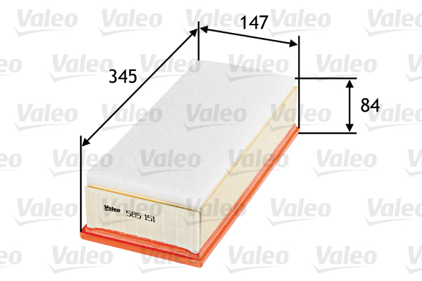 VALEO VAL585151 légszűrő