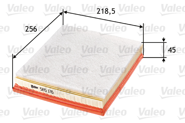 VALEO VAL585176 légszűrő