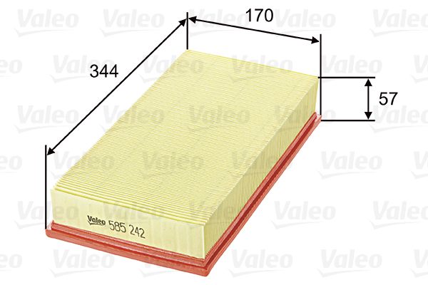 VALEO VAL585242 Levegőszűrő, légszűrő
