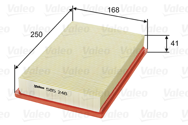 VALEO VAL585248 légszűrő