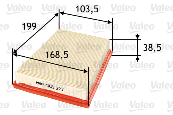 VALEO VAL585277 légszűrő