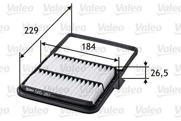 VALEO VAL585287 légszűrő