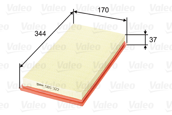 VALEO VAL585322 légszűrő