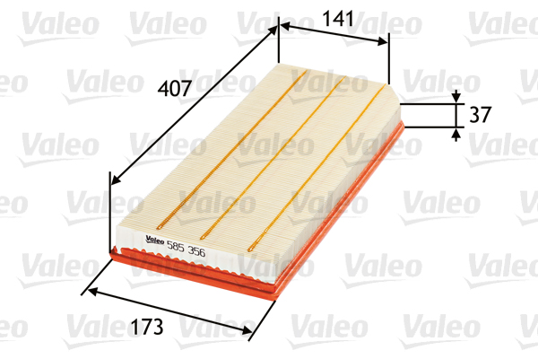 VALEO VAL585356 légszűrő