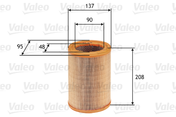 VALEO VAL585608 Levegőszűrő, légszűrő