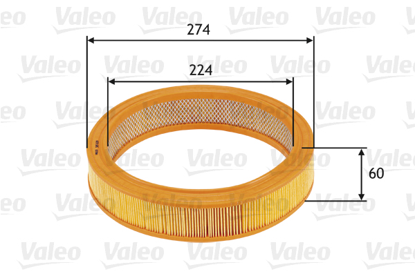 VALEO VAL585620 légszűrő