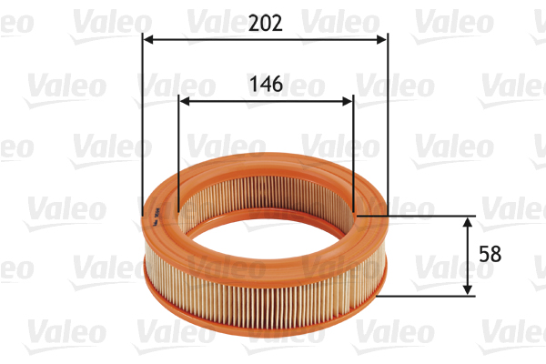 VALEO VAL585644 légszűrő