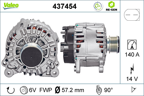 VALEO VAL437454 Generátor  V/VI /OCTAW