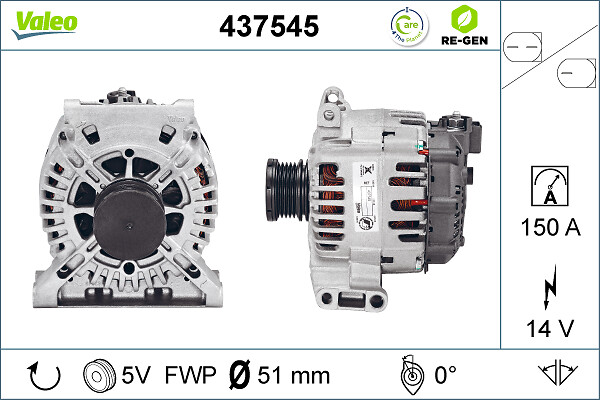 VALEO VAL437545 generátor