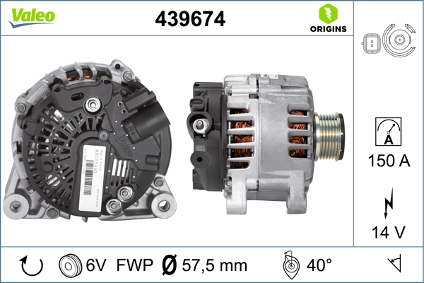 VALEO VAL439674 ALTERNATOR  308 2.0D 09-