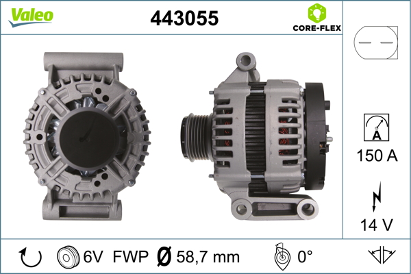 VALEO VAL 443055 Generátor