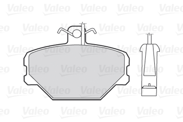 VALEO VAL301095 fékbetét készlet, tárcsafék