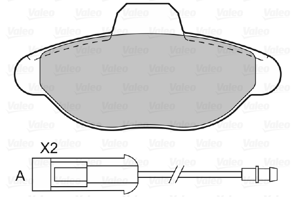 VALEO VAL598012 Fékbetét